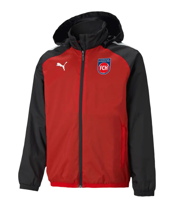puma 1. fc heidenheim bunda do každého počasí Červená f01