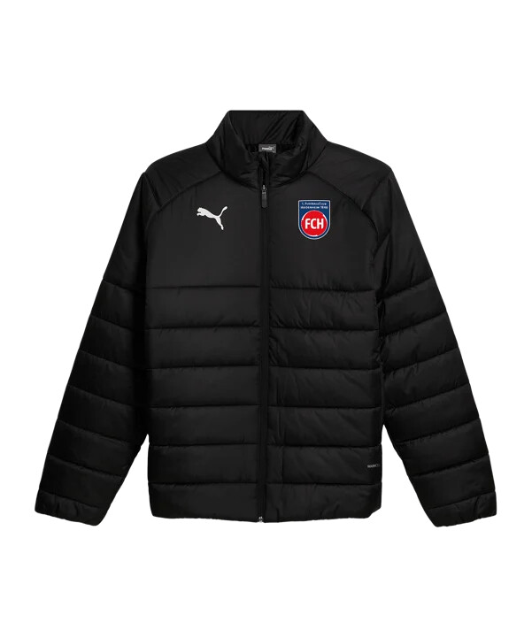 puma 1. fc heidenheim prošívaná bunda Černá f03