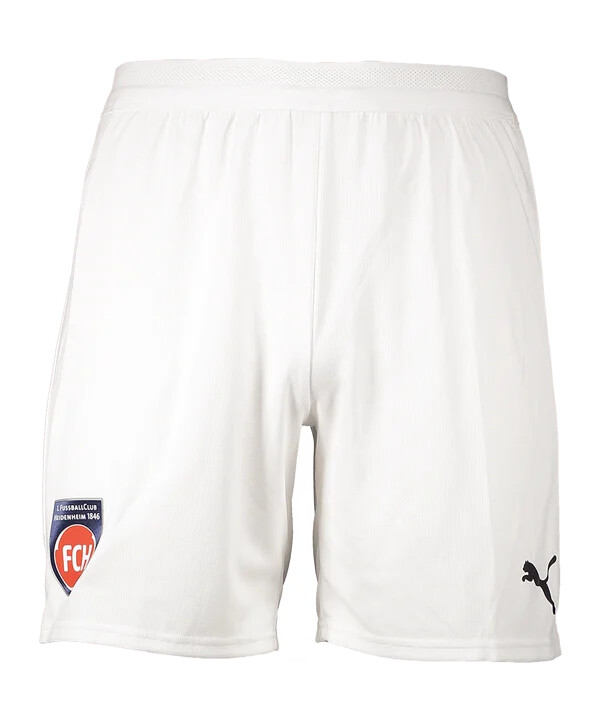 puma 1. fc heidenheim kraťasy 3. třída 20252026 dětské bílé f04
