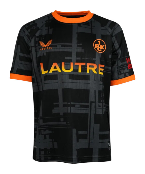 dětský dres castore 1. fc kaiserslautern 3. kolo 20252026 černý f018