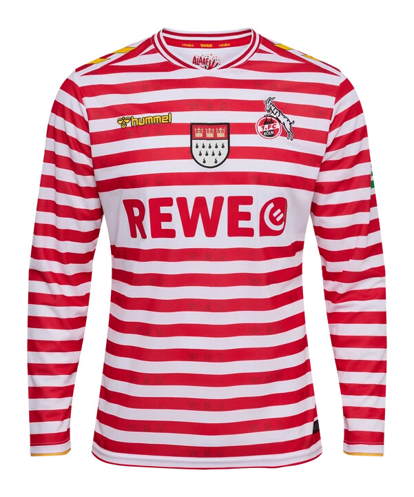 dres hummel 1. fc köln carnival s dlouhým rukávem 20252026 bílý f9402