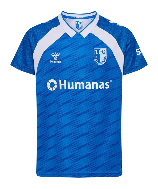 dětský domácí dres hummel 1. fc magdeburg 20252026 modrý f7251