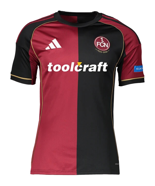 adidas 1. fc nürnberg dres domácí 20252026 červený