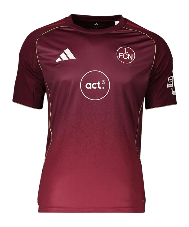 adidas 1. fc norimberk dres 3. ročník 20252026 klub dámský pánský bordový
