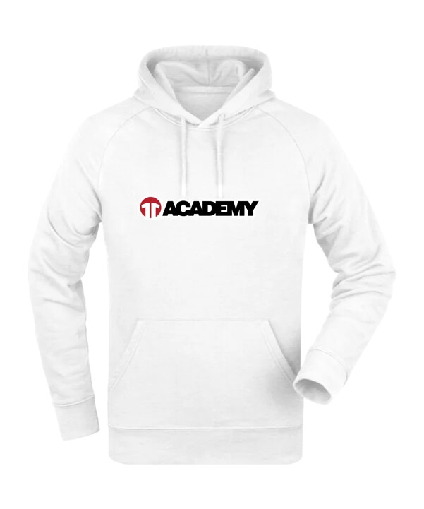 mikina s kapucí 11ts academy academy bílá