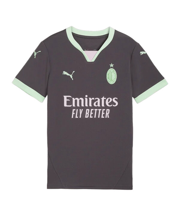 puma dětský dres ac milán 3. třída 20242025 šedý f03