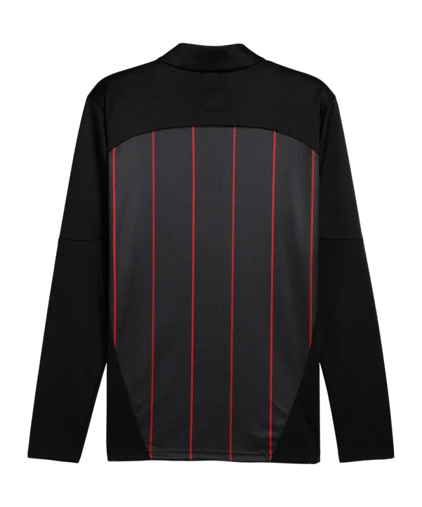 puma ac milán 14 zip předzápasová mikina 20242025 Černá f07