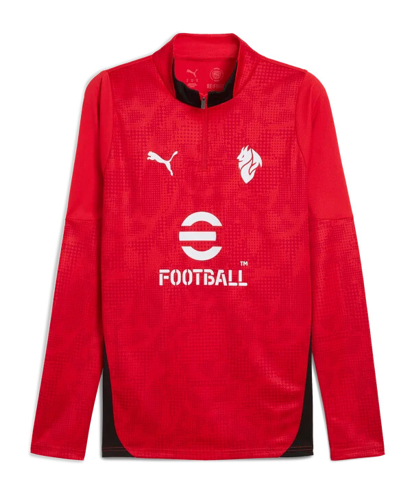 puma ac mailand training 14 zip mikina rot f01