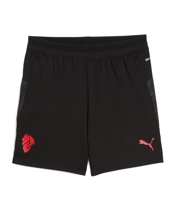 puma ac milan training pockets short dětské černé f04