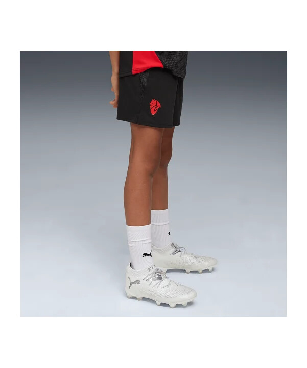 puma ac milan training pockets short dětské černé f04