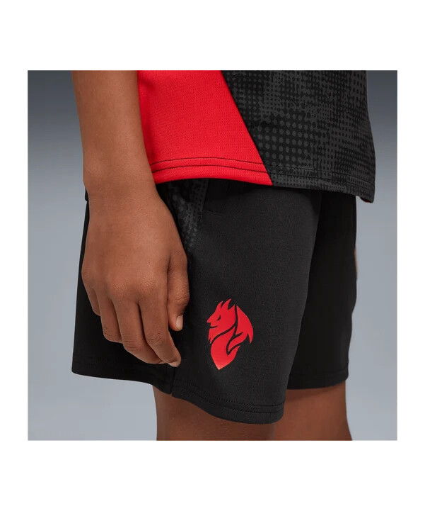 puma ac milan training pockets short dětské černé f04