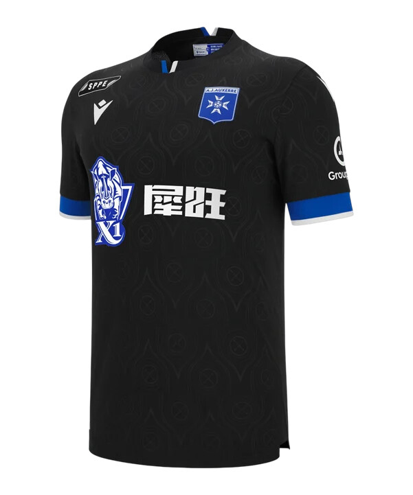 dres macron aj auxerre venku 20252026 černý