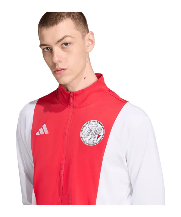 mikina adidas ajax amsterdam dann track white