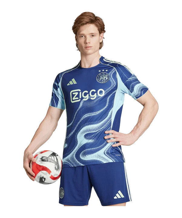 venkovní dres adidas ajax amsterdam 20252026 modrý