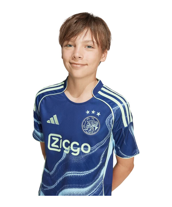 dětský venkovní dres adidas ajax amsterdam 20252026 modrý