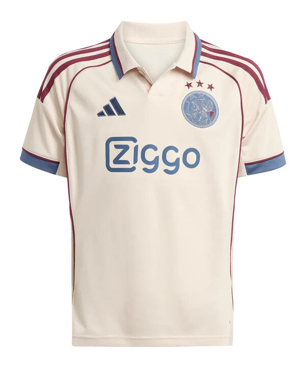 dres adidas ajax amsterdam 3. ročník 20252026 dětský béžový