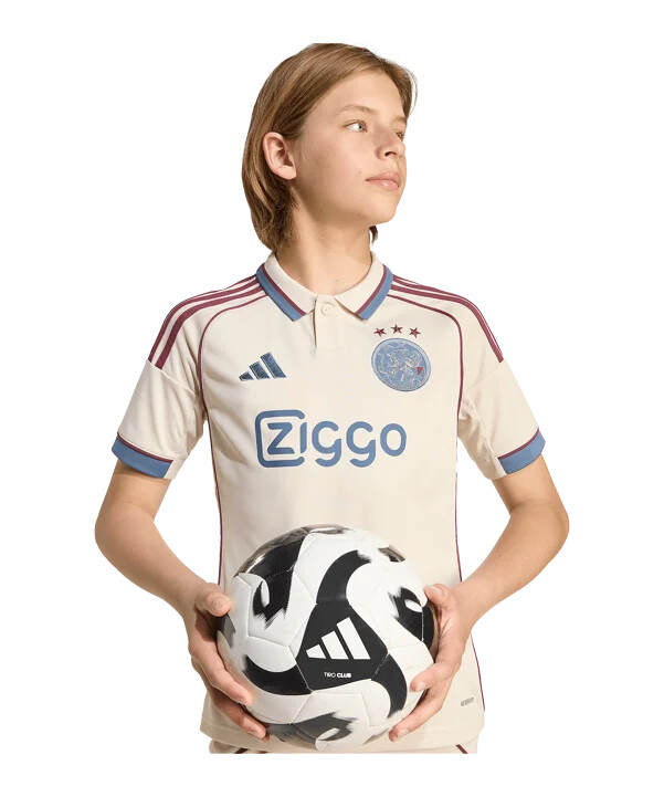 dres adidas ajax amsterdam 3. ročník 20252026 dětský béžový