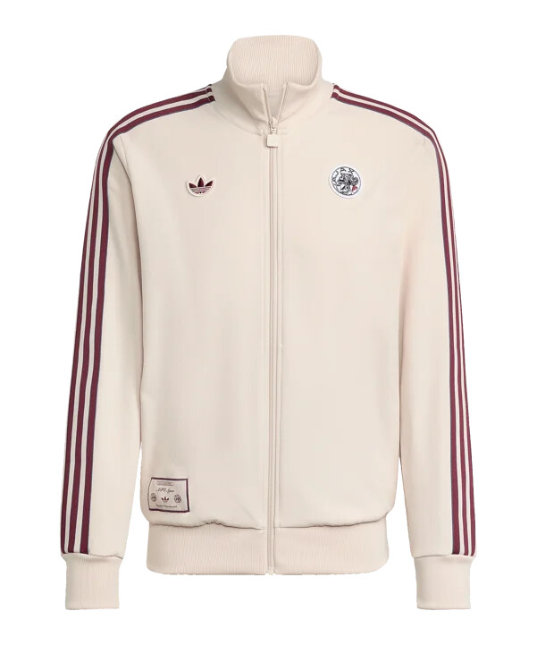 mikina adidas ajax amsterdam icon track béžová