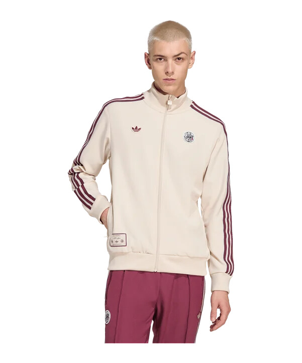 mikina adidas ajax amsterdam icon track béžová