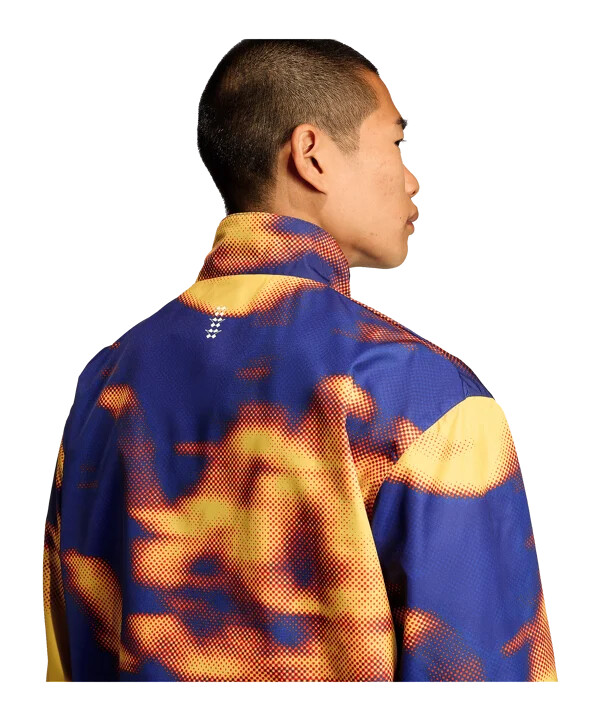 mikina adidas ajax amsterdam track - modrá