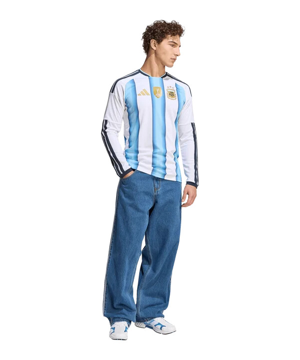 adidas argentina s dlouhým rukávem domácí dres mistrovství světa 2026 bílý