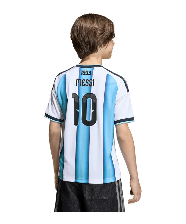 dětský domácí dres adidas argentina messi na mistrovství světa ve fotbale 2026 bílý