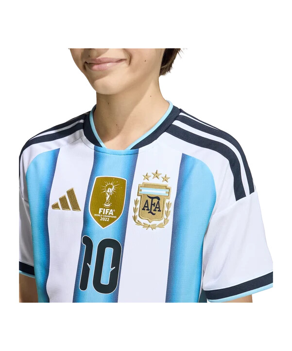 dětský domácí dres adidas argentina messi na mistrovství světa ve fotbale 2026 bílý