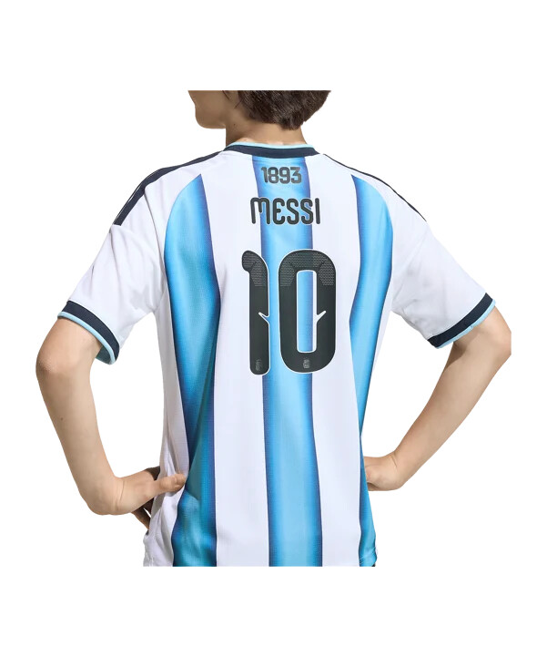 dětský domácí dres adidas argentina messi na mistrovství světa ve fotbale 2026 bílý