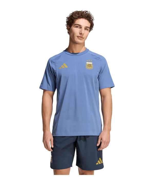 modré cestovní tričko adidas argentina tiro