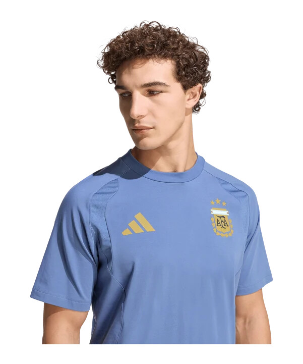 modré cestovní tričko adidas argentina tiro