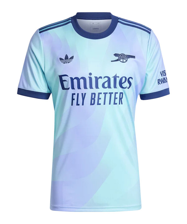 dres adidas originals fc arsenal londýn pro 3. ročník 20242025 tyrkysový
