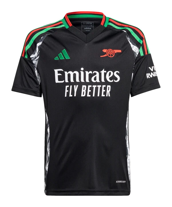 dětský venkovní dres adidas fc arsenal londýn 20242025 černý