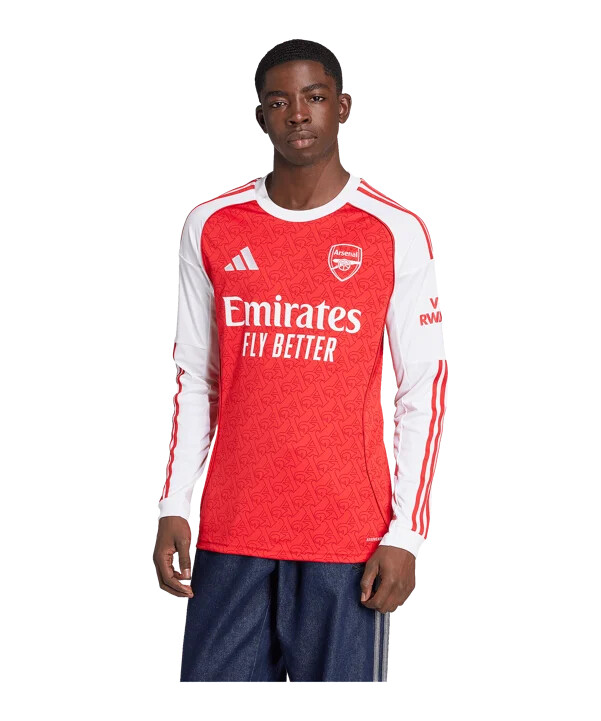 domácí dres adidas fc arsenal londýn s dlouhým rukávem 20252026 červený