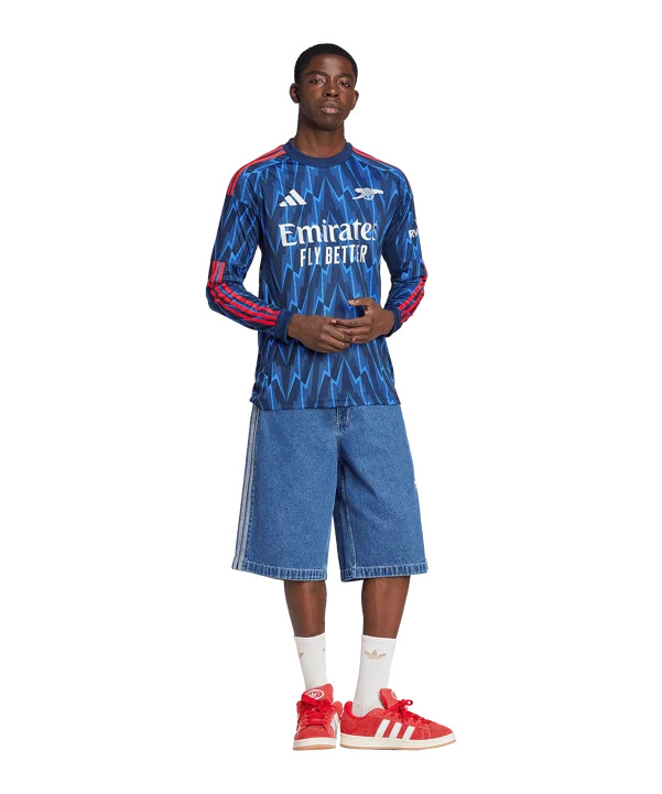 venkovní dres adidas fc arsenal londýn s dlouhým rukávem 20252026 modrý