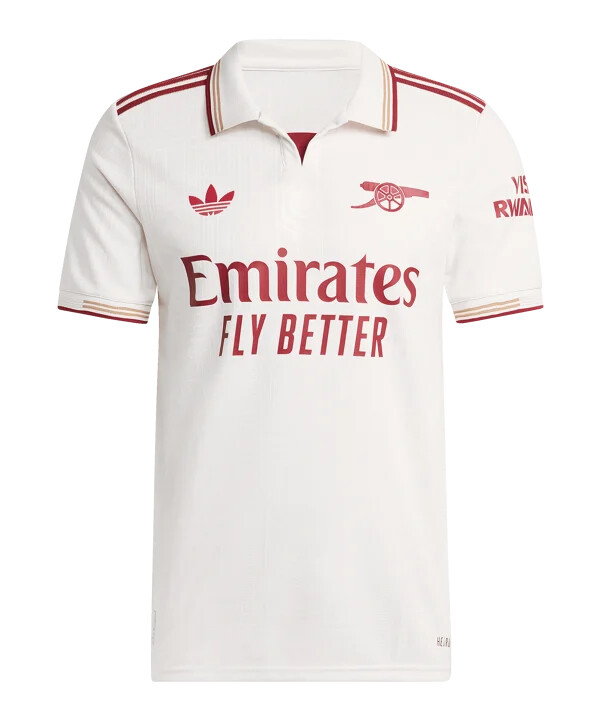adidas fc arsenal londýn autentický 3. dres 20252026 bílý