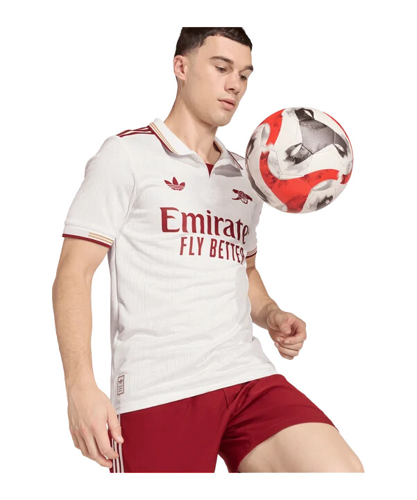 adidas fc arsenal londýn autentický 3. dres 20252026 bílý