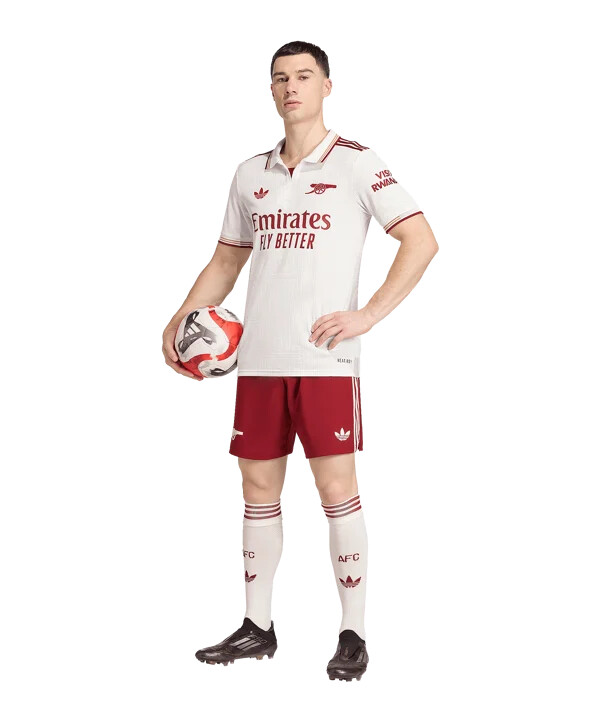 adidas fc arsenal londýn autentický 3. dres 20252026 bílý