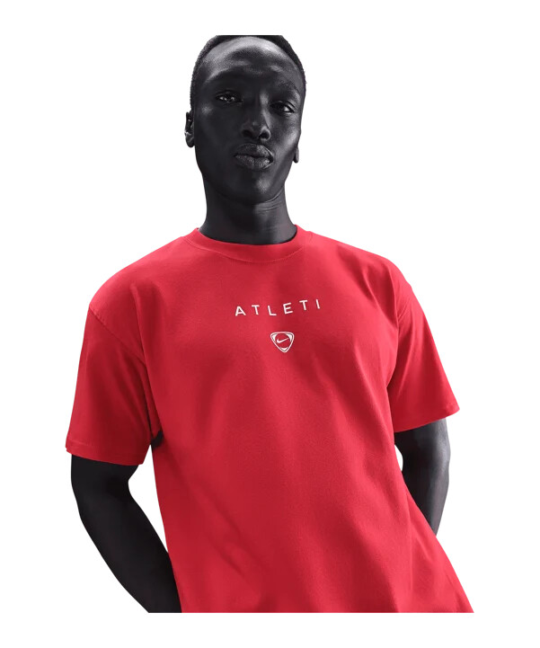 tričko nike atletico madrid t90 wordmark červené f614