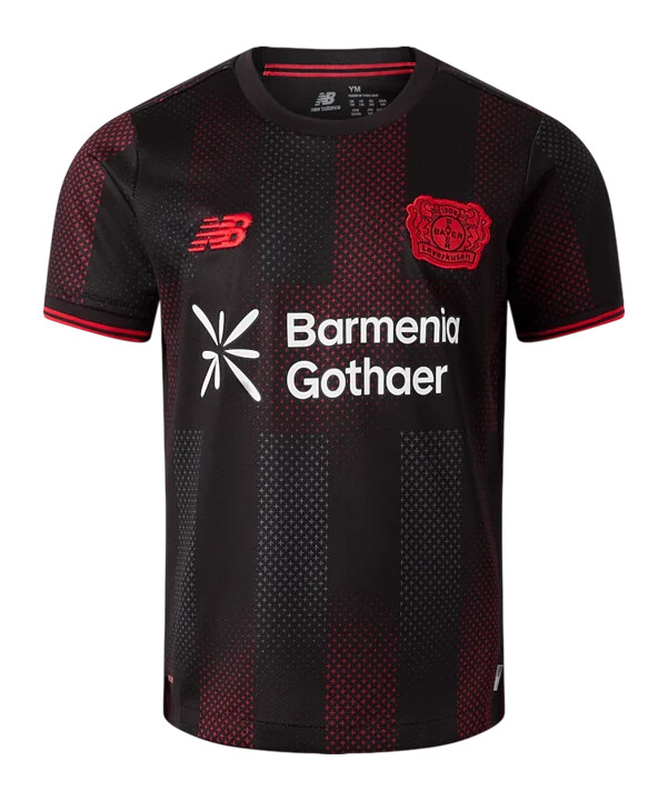 dětský domácí dres new balance bayer 04 leverkusen 20252026 červený