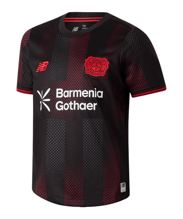 dětský domácí dres new balance bayer 04 leverkusen 20252026 červený