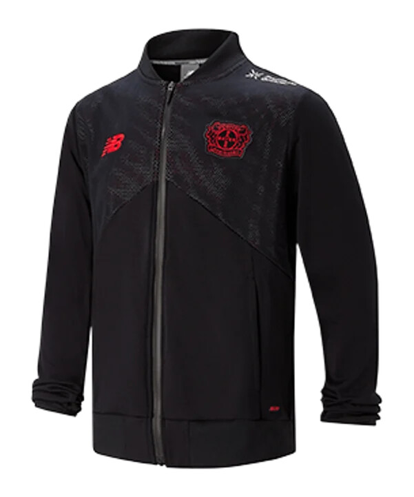 tréninková bunda new balance bayer 04 leverkusen vícebarevná