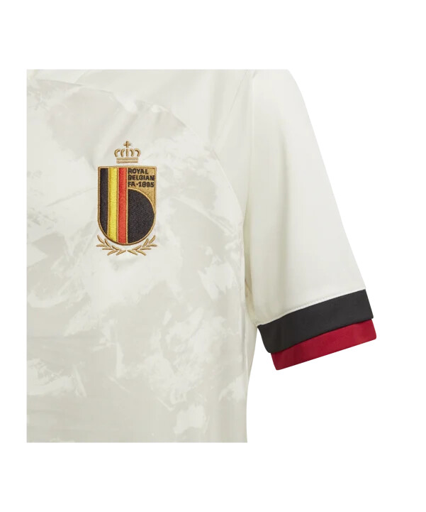 dětský venkovní dres adidas belgie em 2021 bílý
