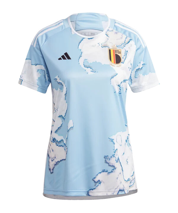 dámský venkovní dres adidas belgie 2023 modrý