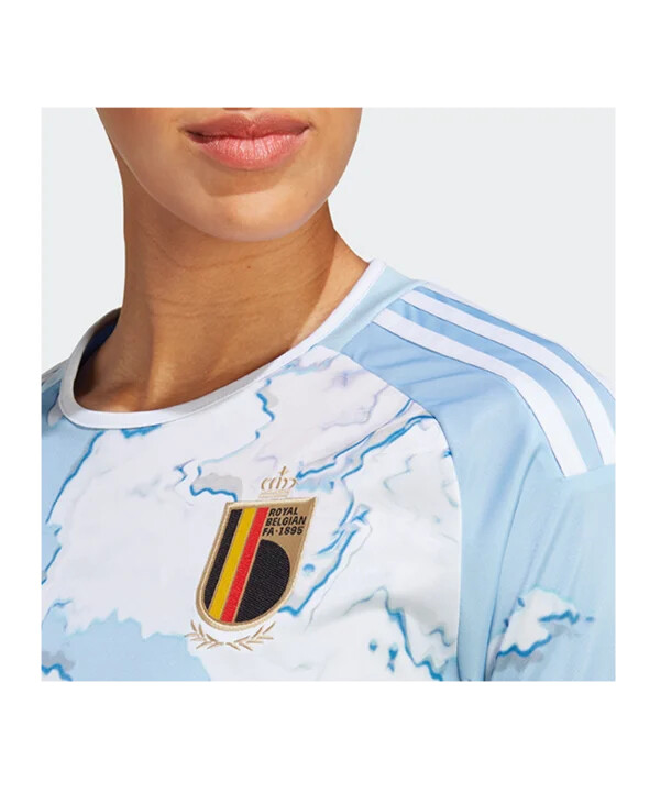 dámský venkovní dres adidas belgie 2023 modrý