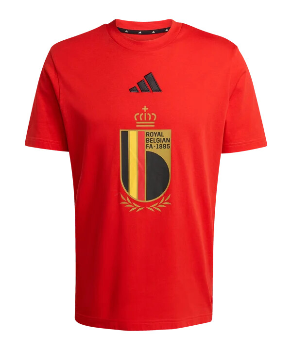 Červené tričko adidas belgium dna graphic