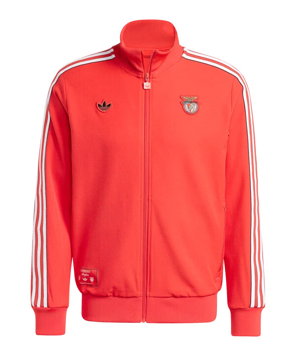 Červená sportovní mikina adidas benfica lisbon terrace icons