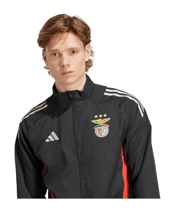adidas benfica lisabon prezentační bunda Černá