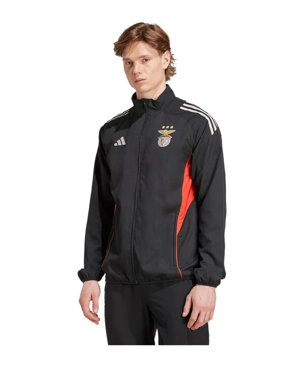 adidas benfica lisabon prezentační bunda Černá