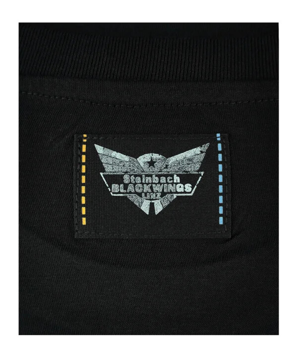 klasická mikina black wings černá