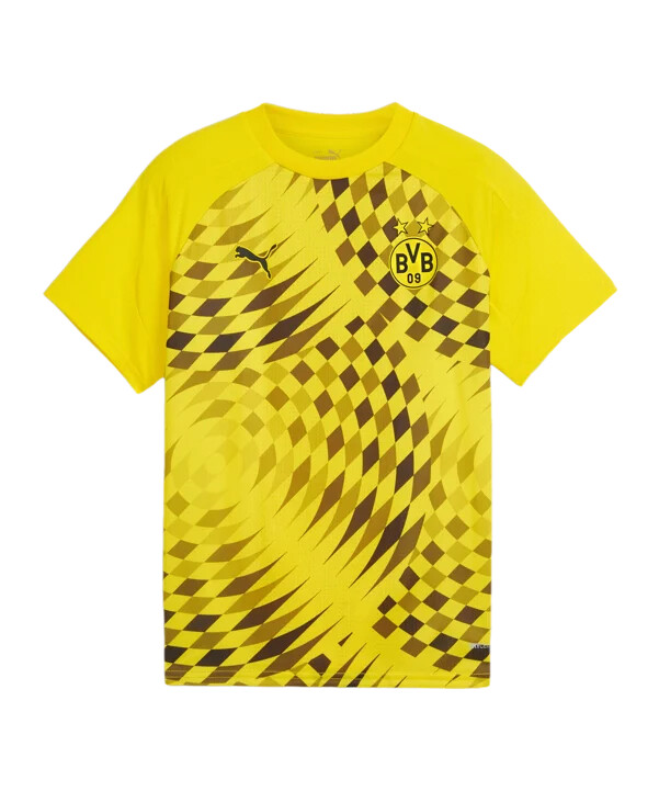 dětský předzápasový dres puma bvb dortmund 20232024 žlutý f01